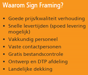 Signframing - bouwbord